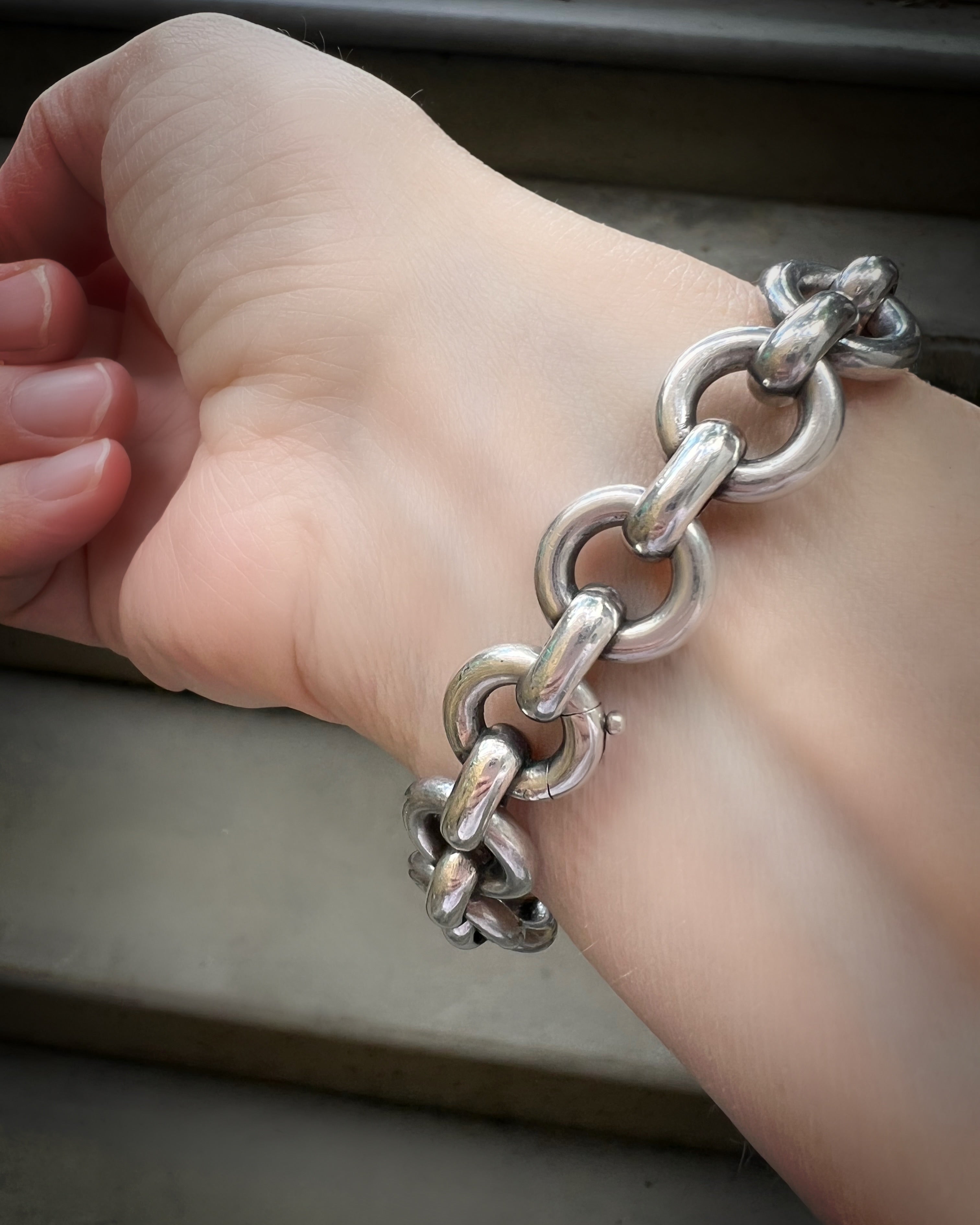 French Silver Bracelet