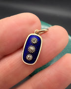 Enamel and Diamond Trilogy Pendant