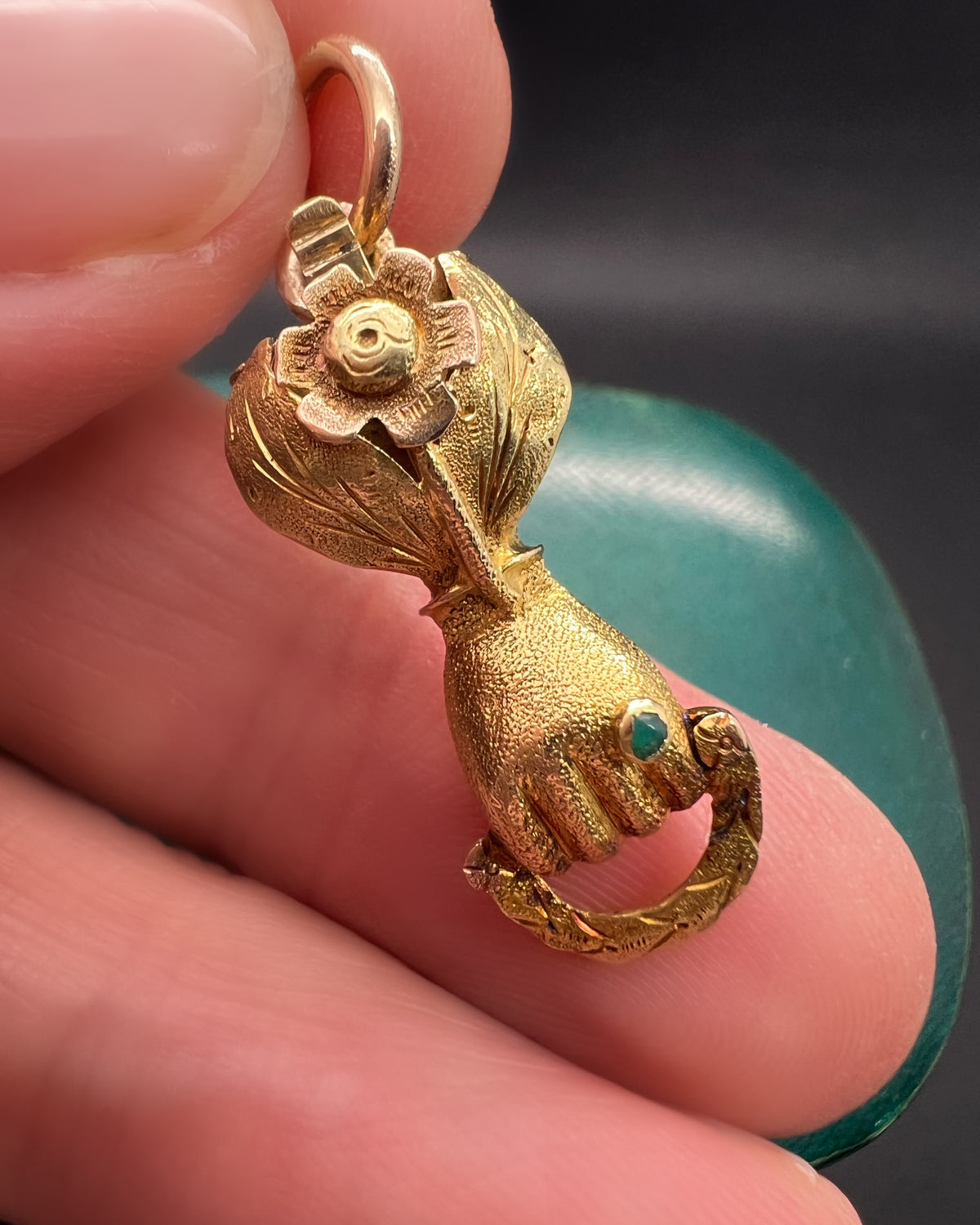 Georgian Cuffed Hand Pendant