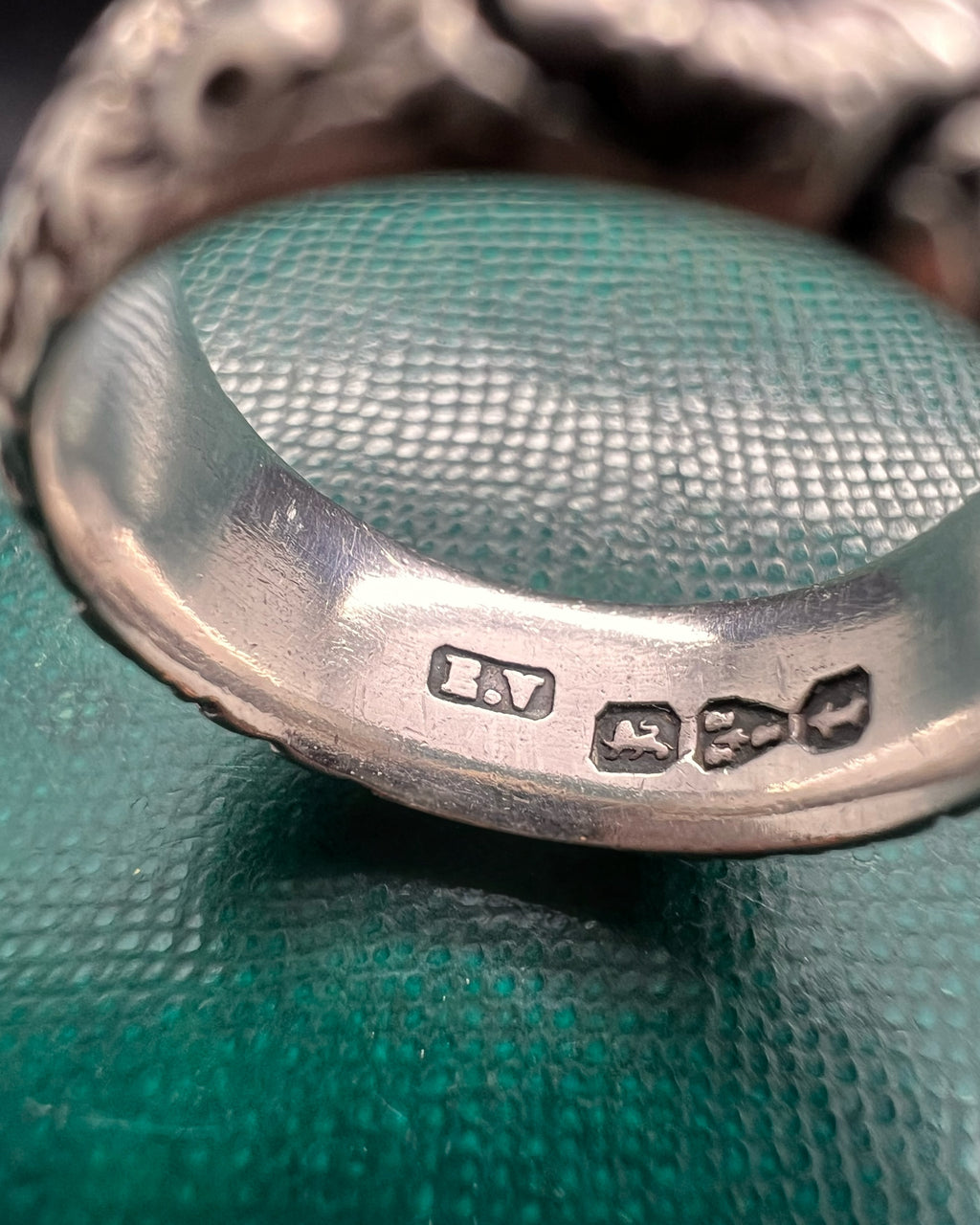 Victorian Silver Chased Band