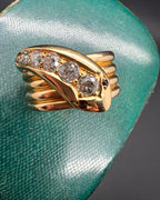 Edwardian Diamond Snake Ring