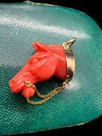 Coral Horse Pendant
