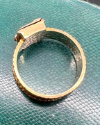 Victorian Envelope Locket Mourning Ring