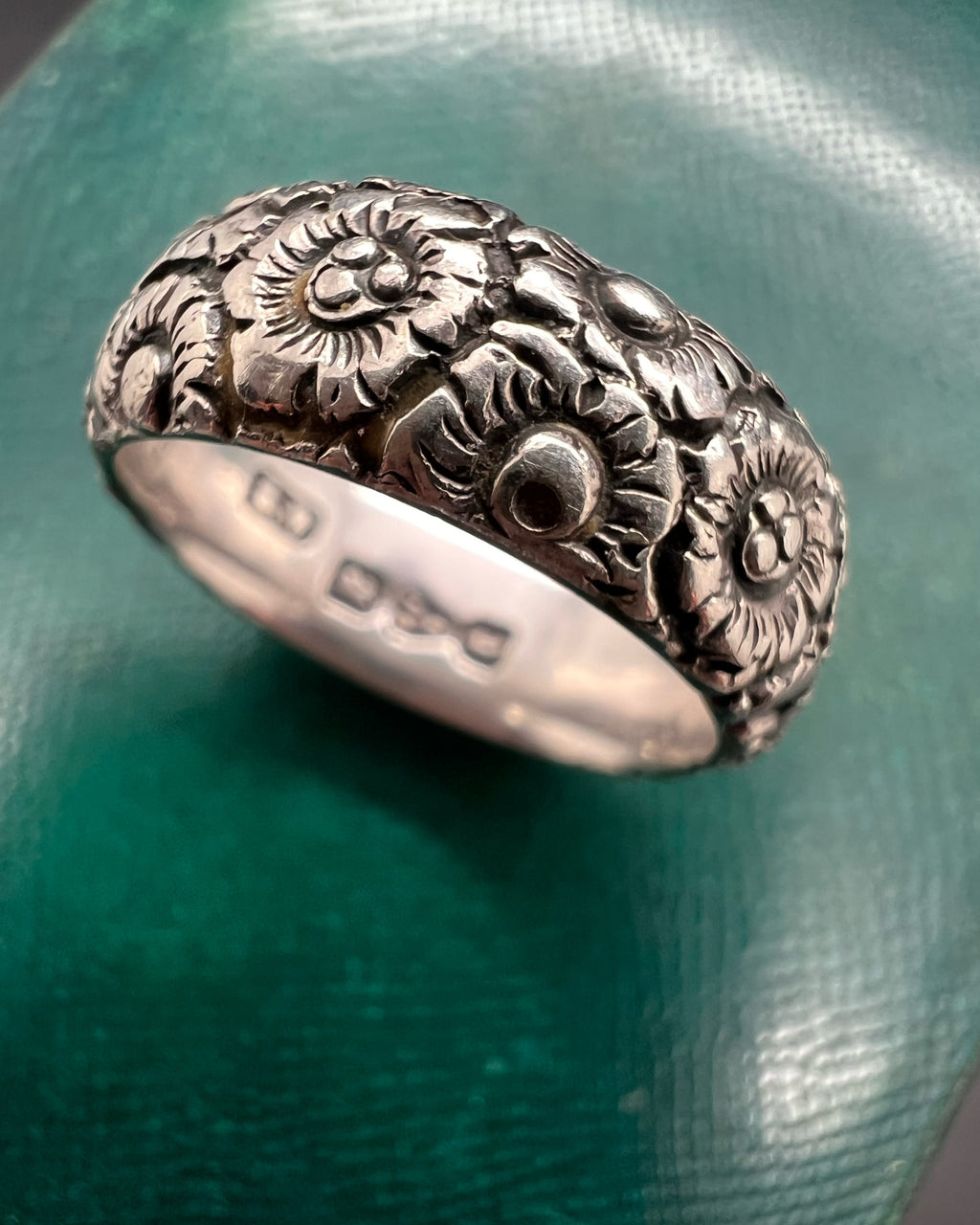 Victorian Silver Chased Band