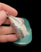 Victorian Silver Shell Vinaigrette Pendant