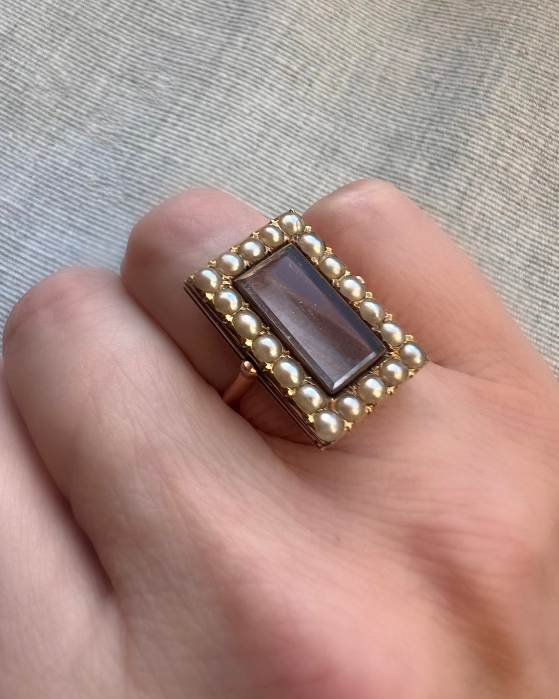 Georgian Envelope Locket Ring