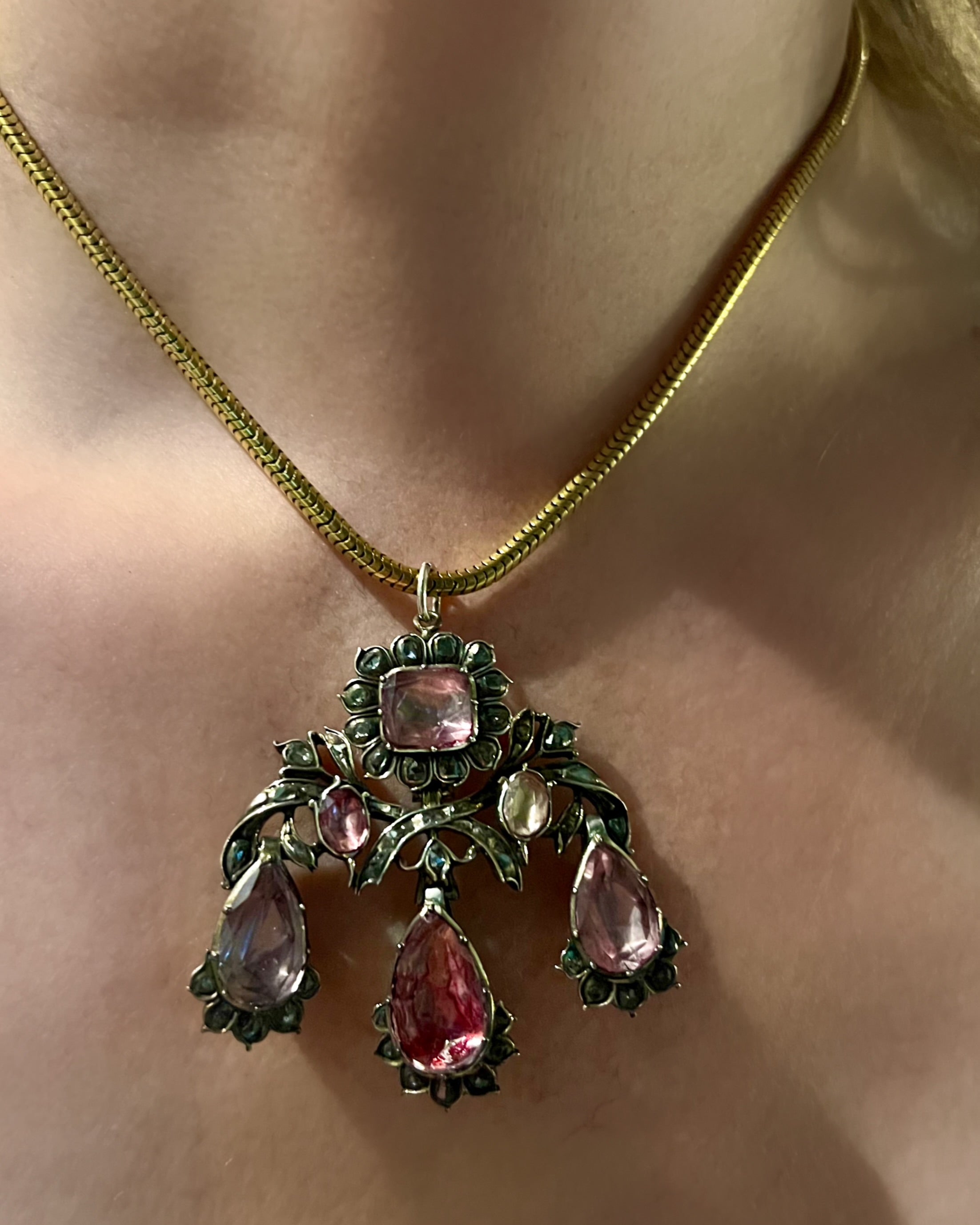 Portuguese Rock Crystal Girandole