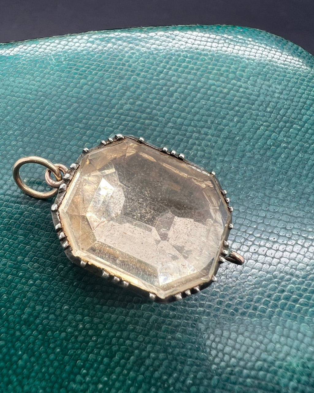 Rock Crystal Georgian Pendant