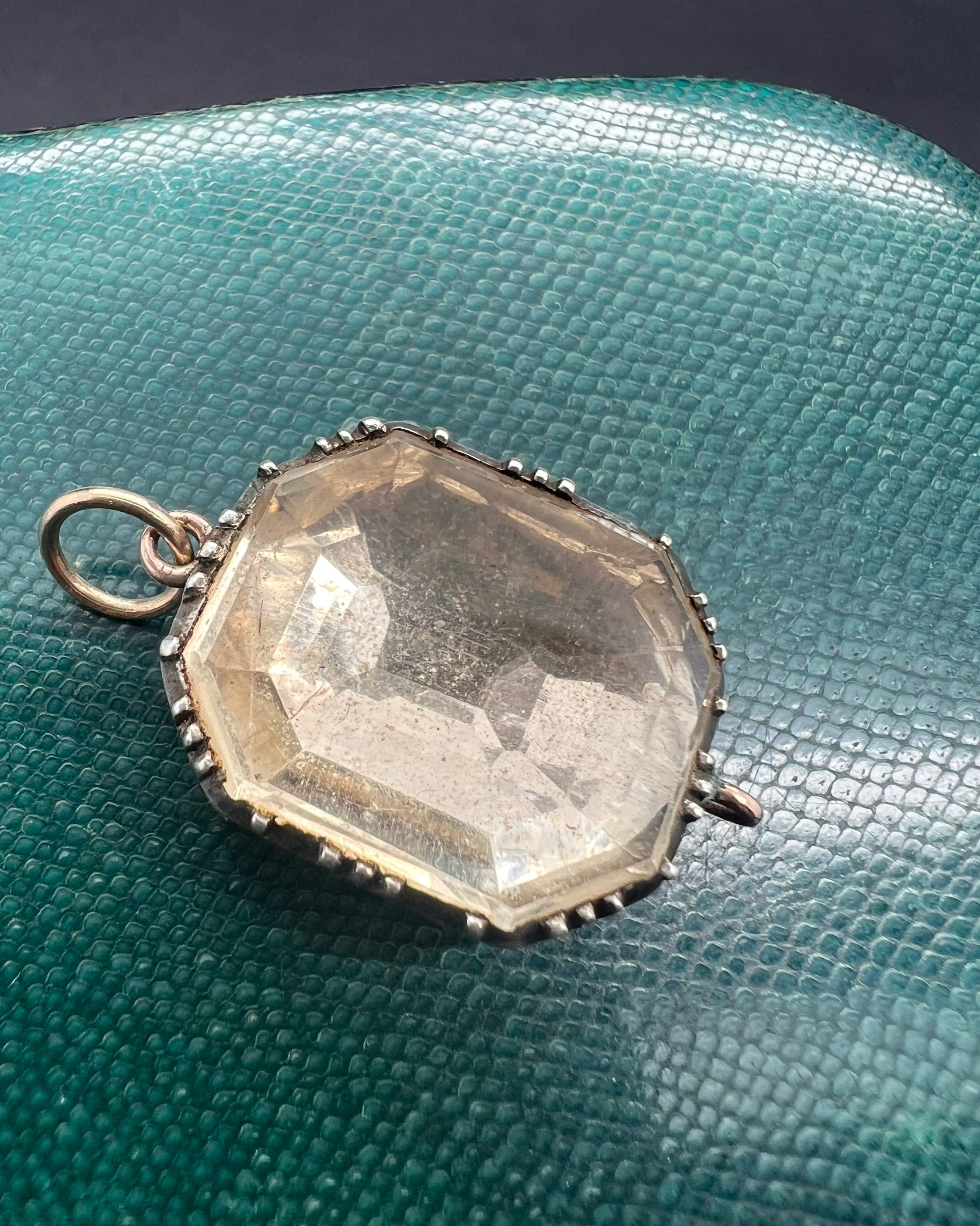 Rock Crystal Georgian Pendant