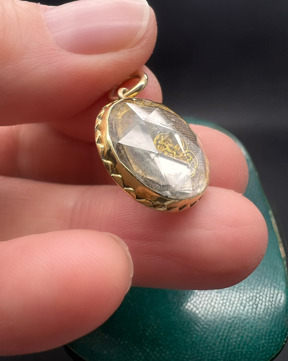 Queen Anne Stuart Crystal Skull Pendant