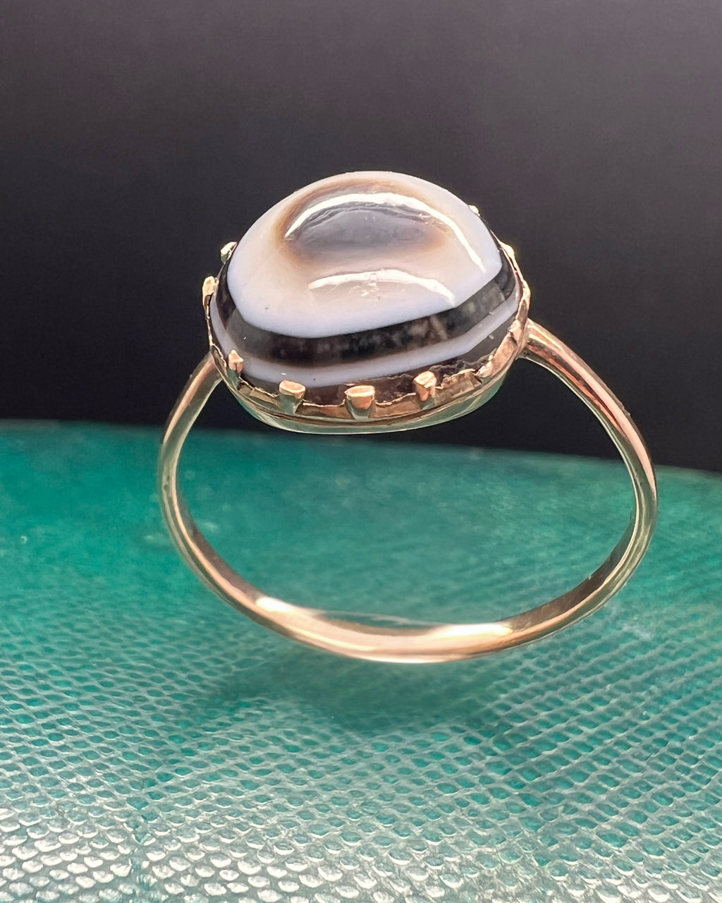 Agate Eye Ring