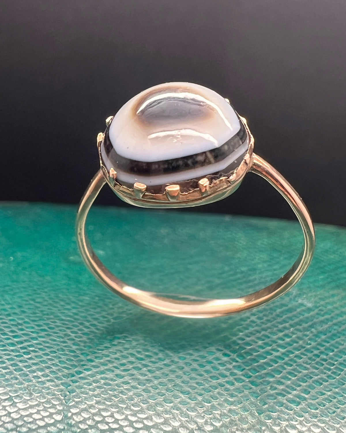 Agate Eye Ring