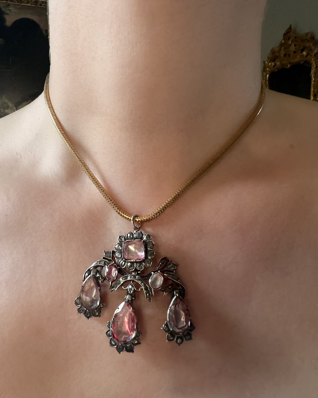 Portuguese Rock Crystal Girandole