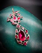 Garnet Rococo Pendant