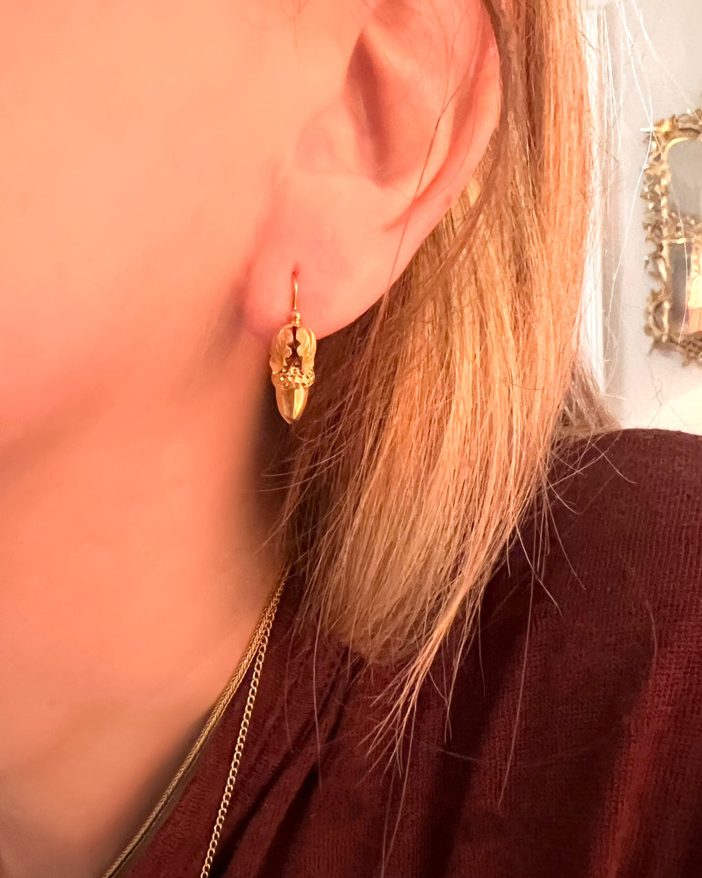 Victorian Acorn Earrings