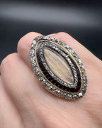Georgian Diamond Navette Ring