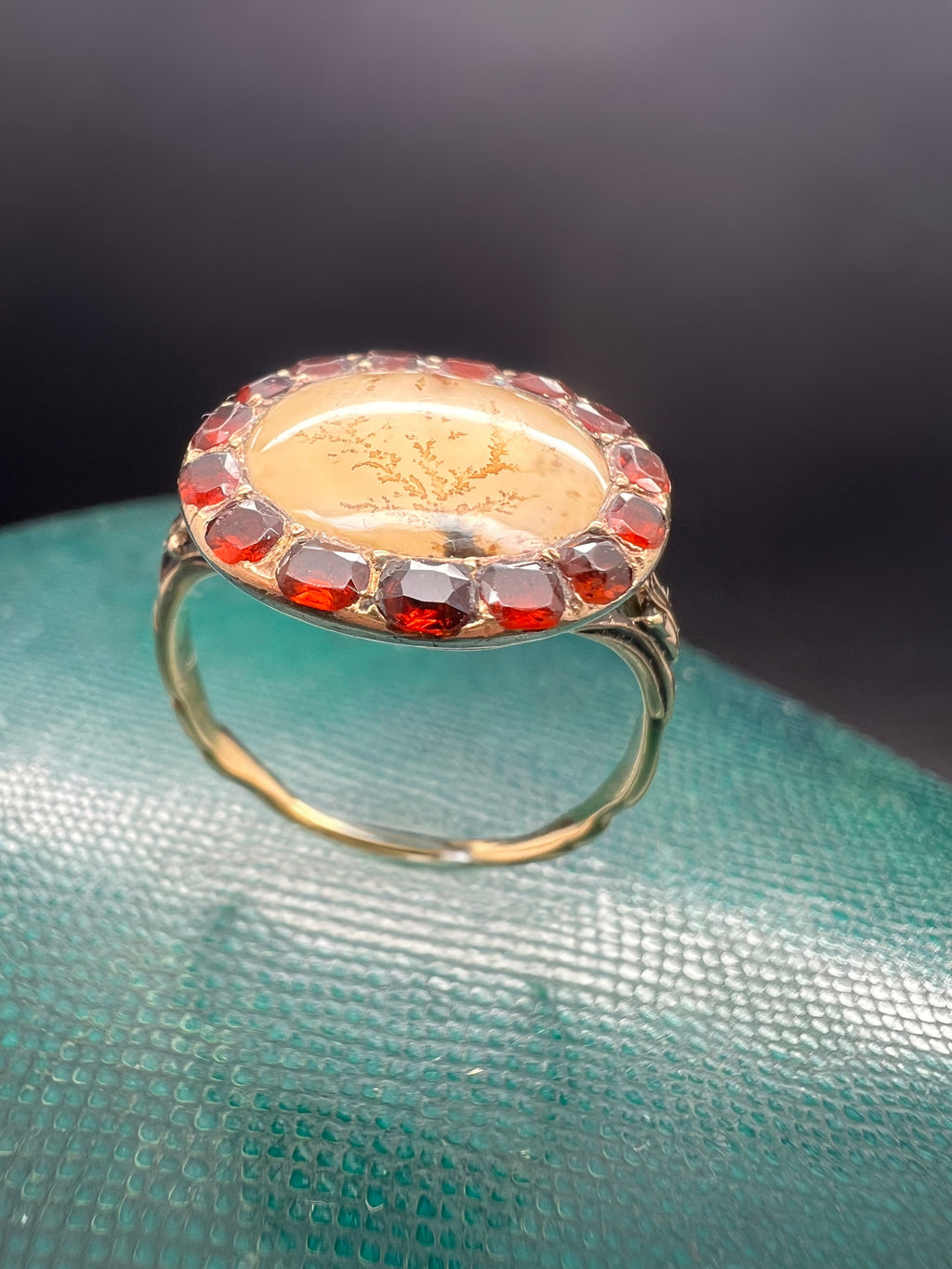 Landscape Agate Georgian Ring