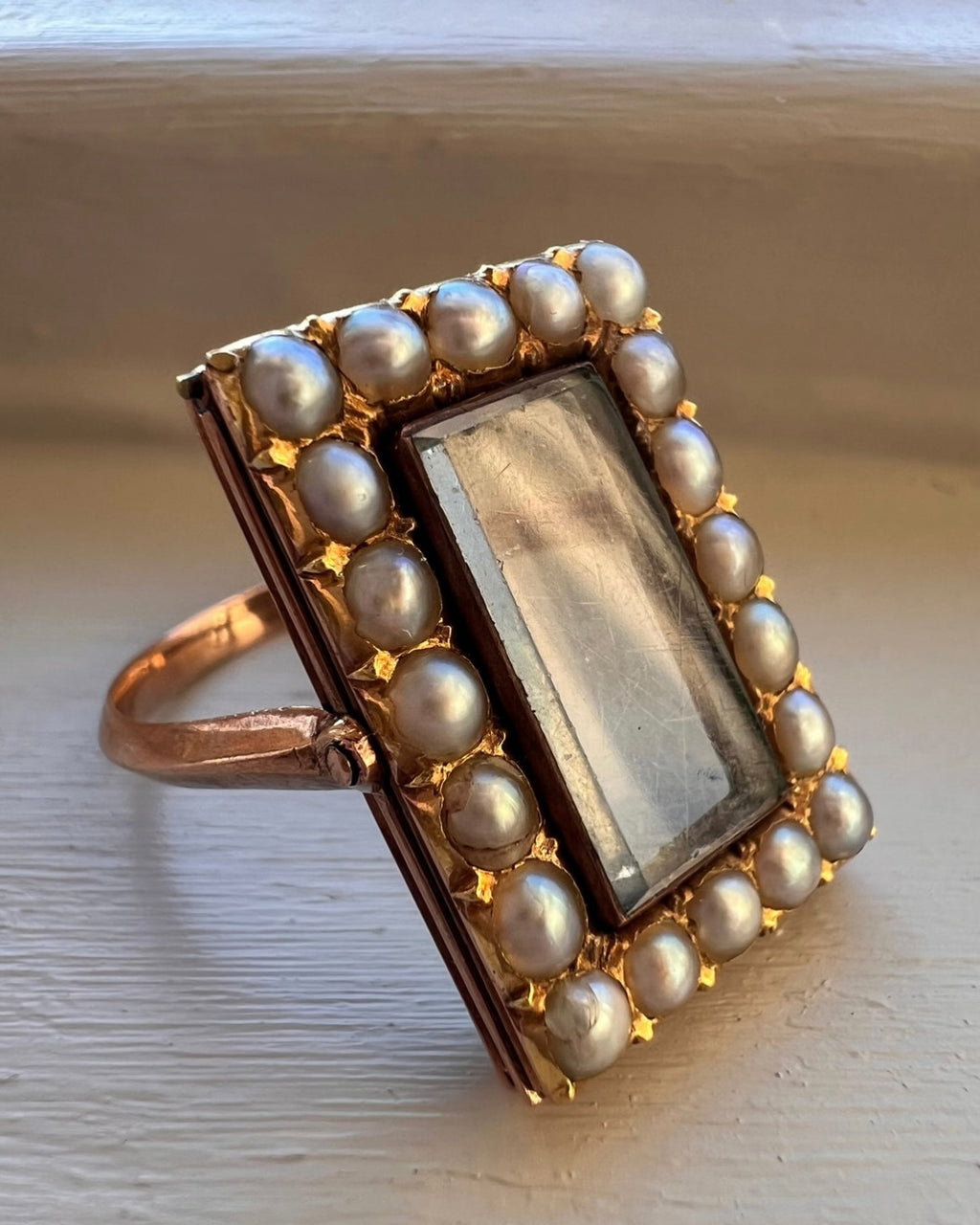 Georgian Envelope Locket Ring