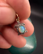 Opal and Diamond Tortoise Pendant