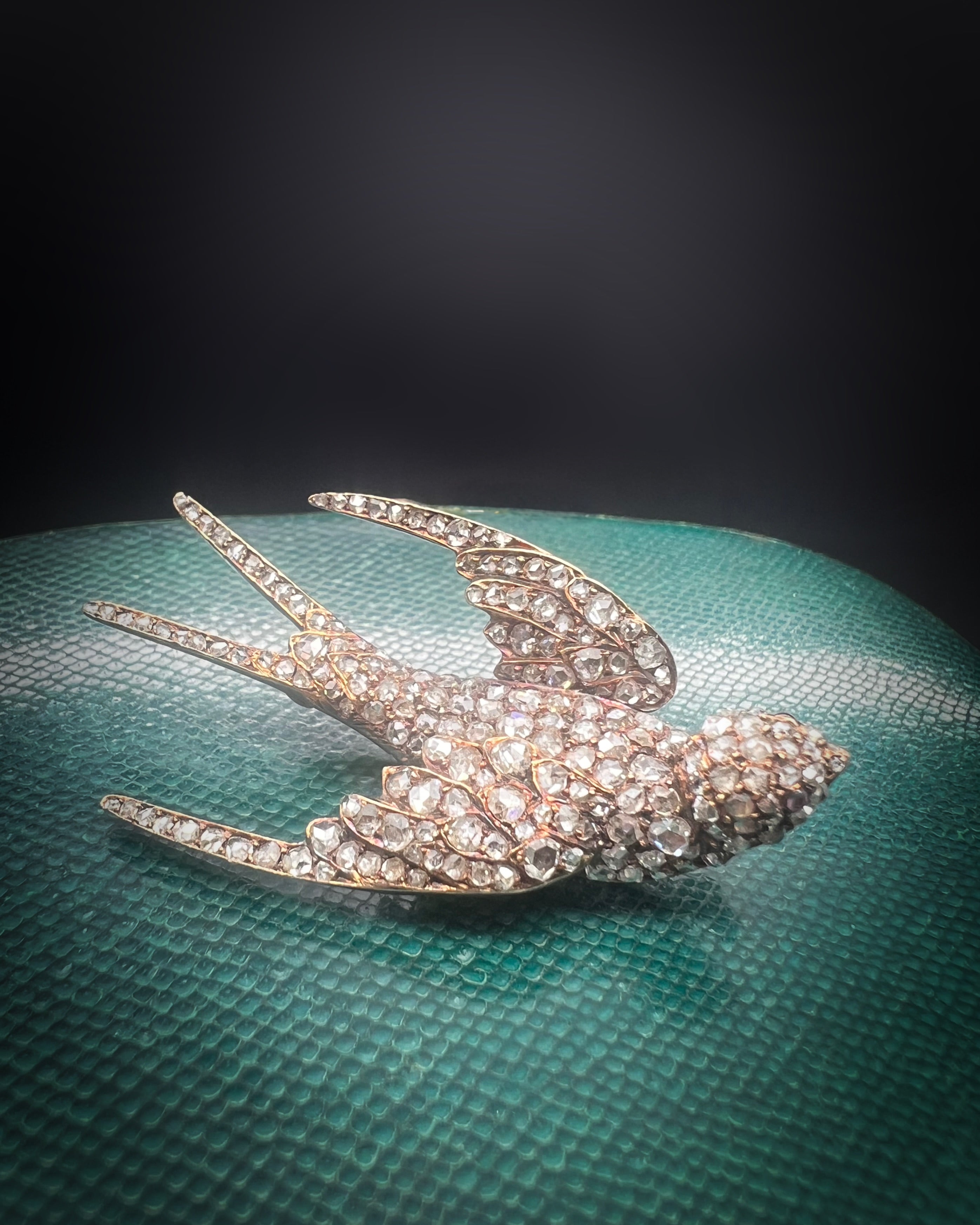 Victorian Rose-Diamond Swallow