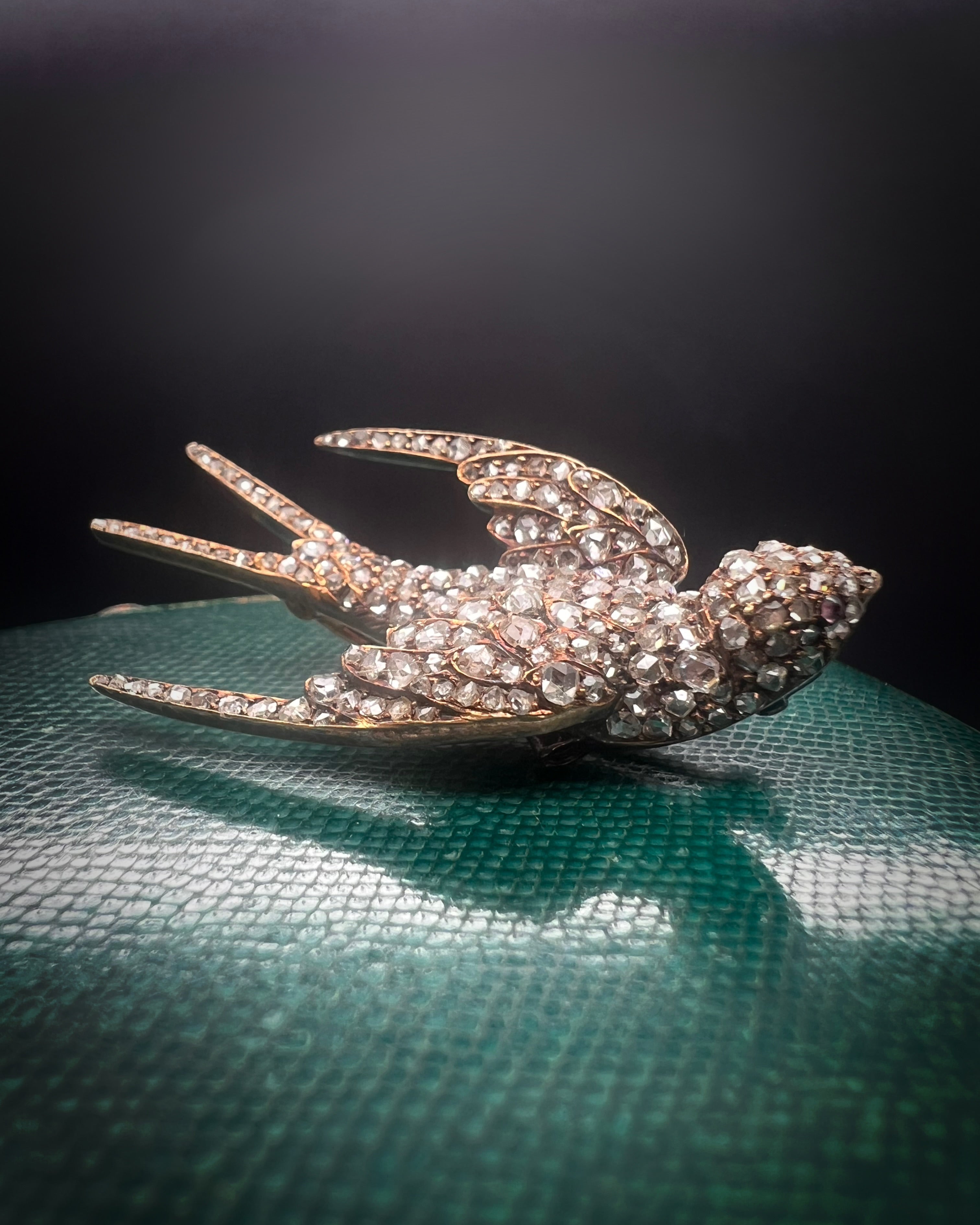 Victorian Rose-Diamond Swallow