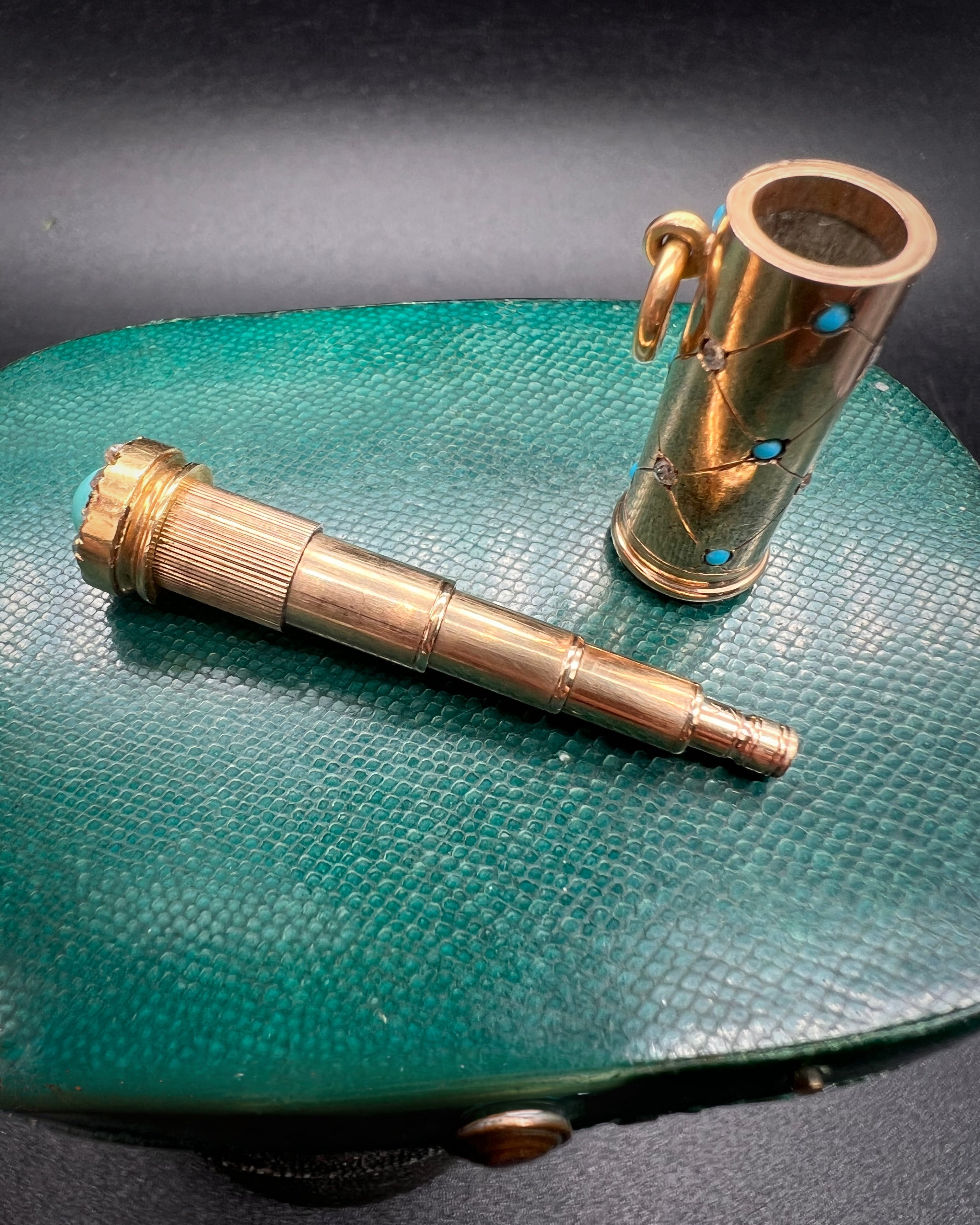 Miniature Telescopic Gold Pencil