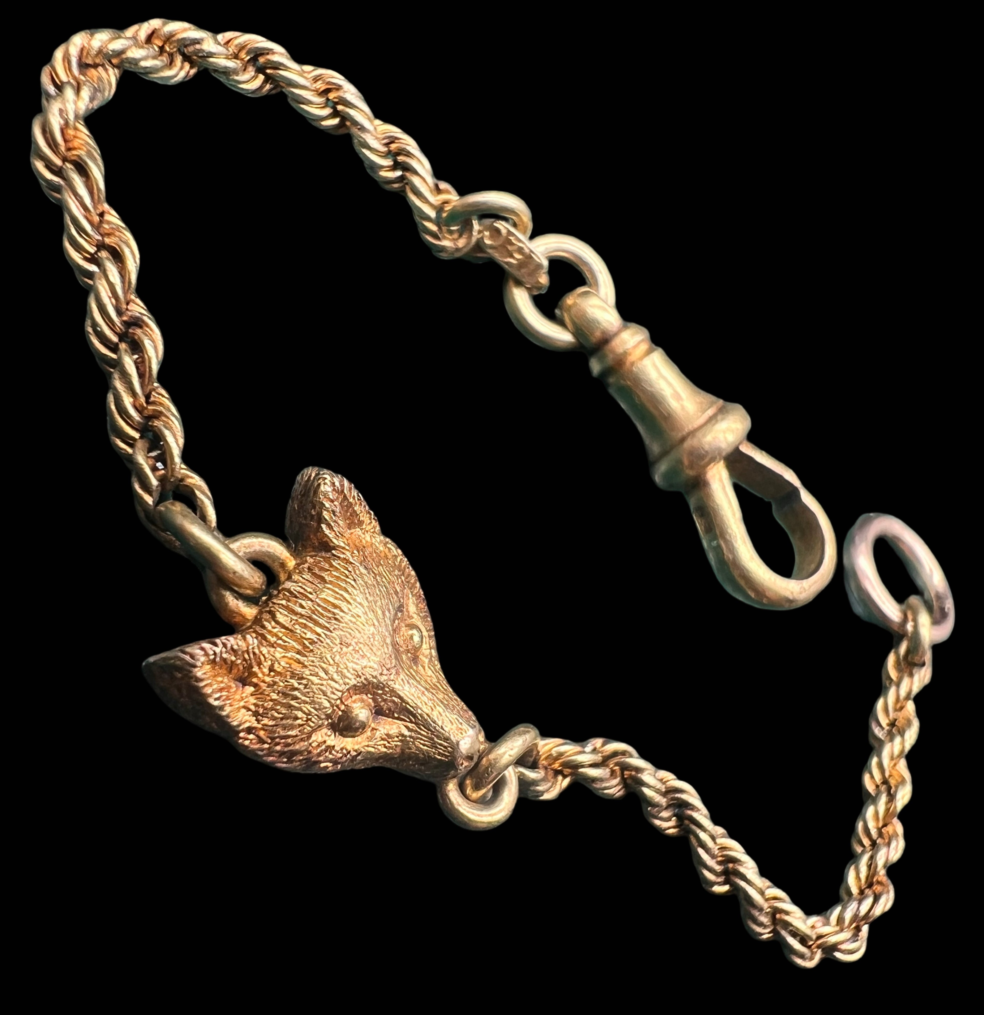 15ct Fox Fob Chain