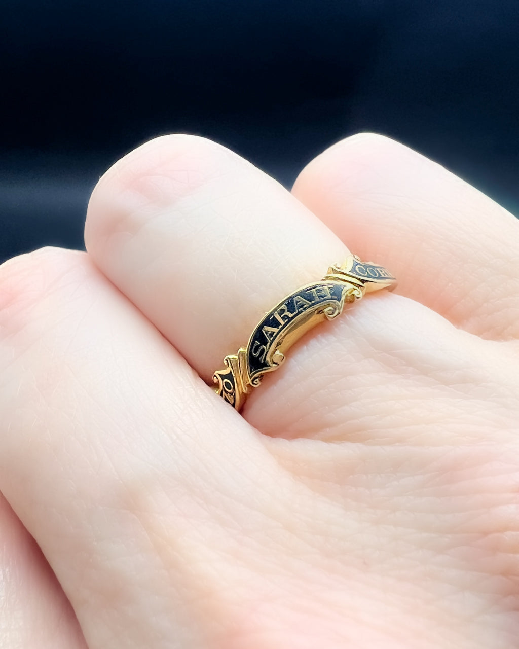 George II Rococo mourning band