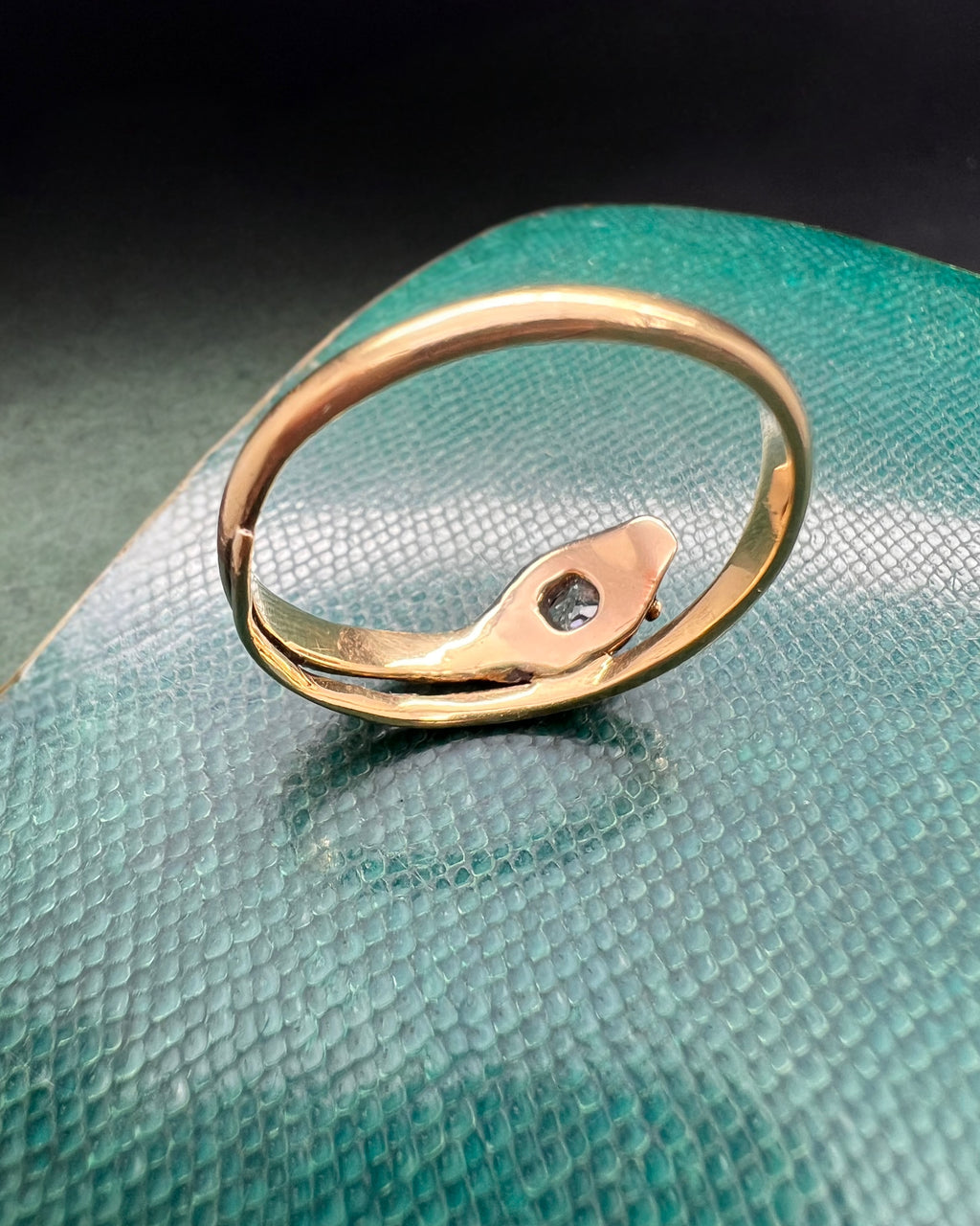 Late Georgian Diamond Snake Ring