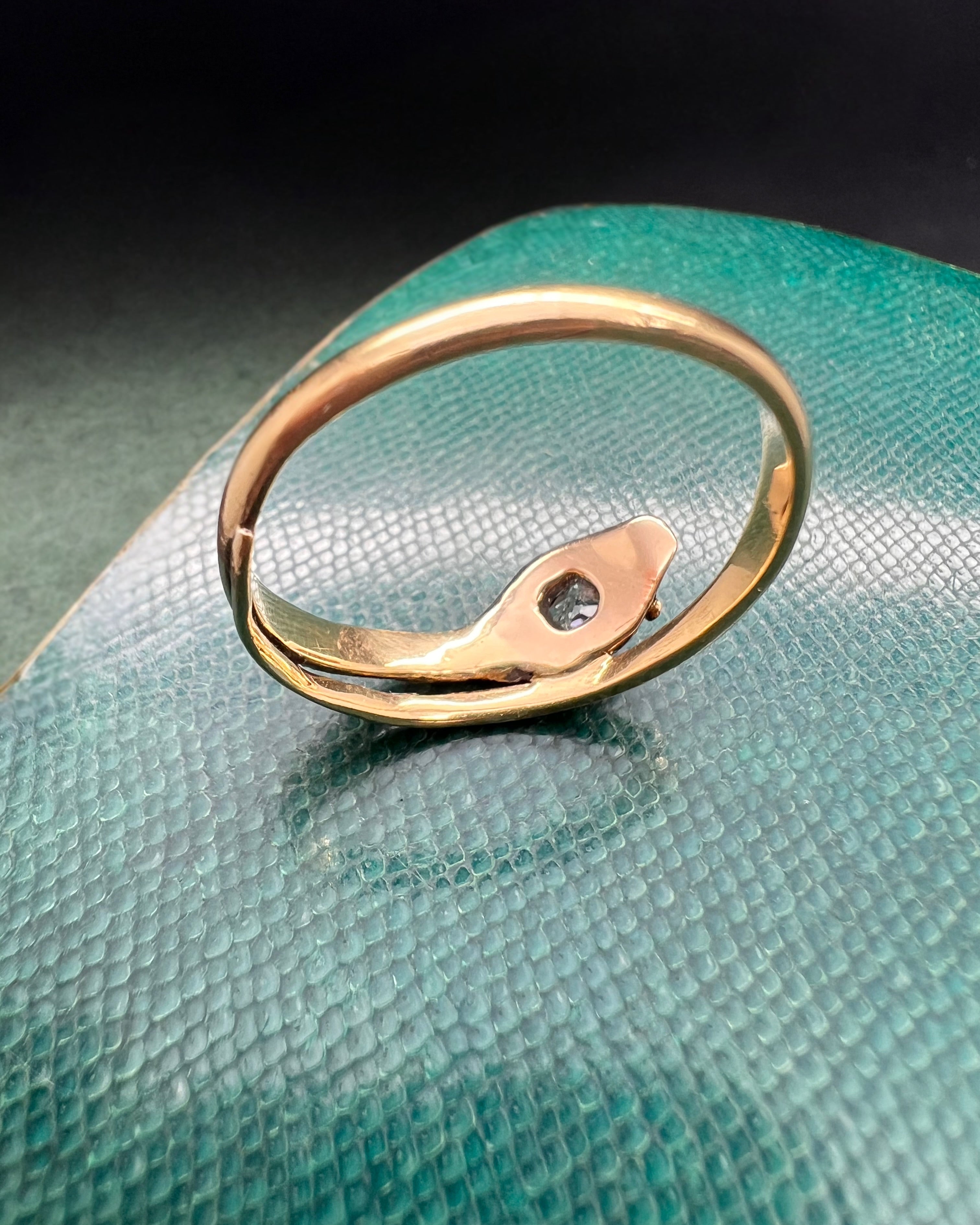 Late Georgian Diamond Snake Ring