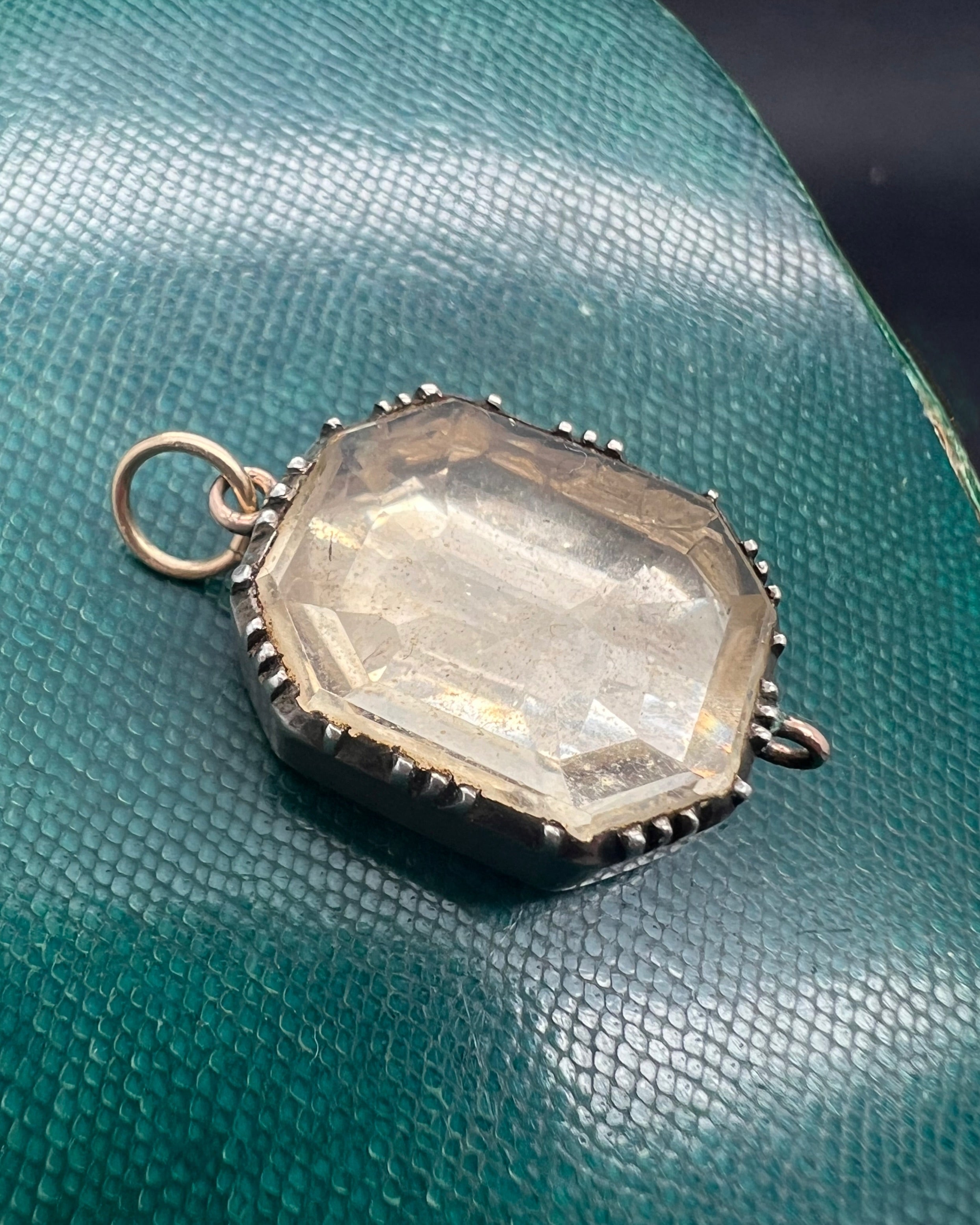 Rock Crystal Georgian Pendant