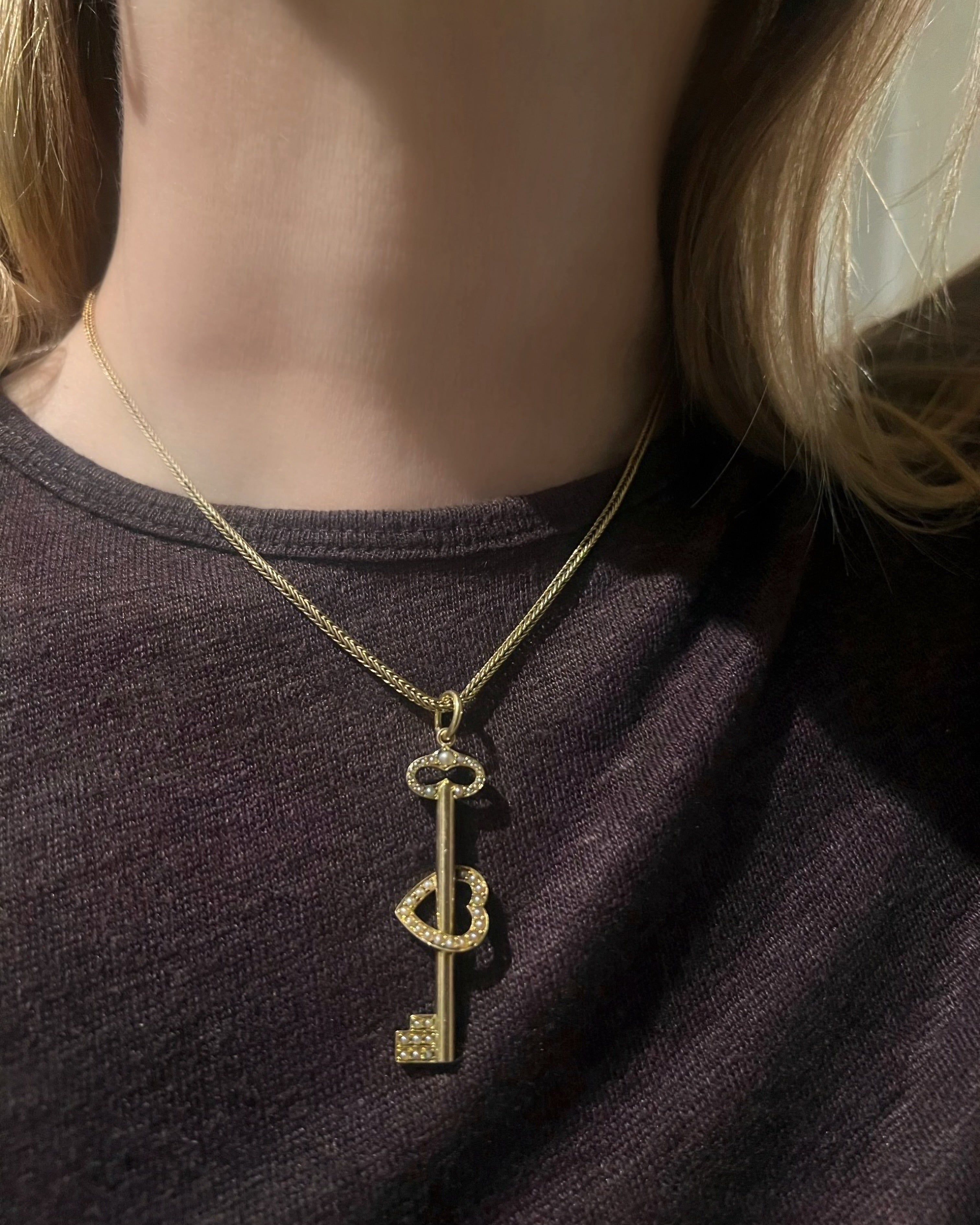 15 carat Victorian ‘Key to my Heart’ pendant