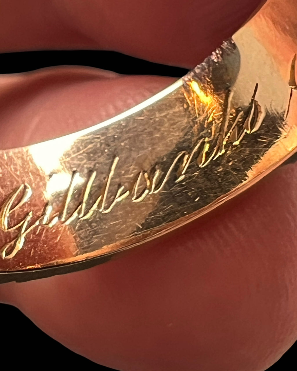 Victorian Envelope Locket Mourning Ring