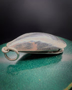 Victorian Silver Shell Vinaigrette Pendant
