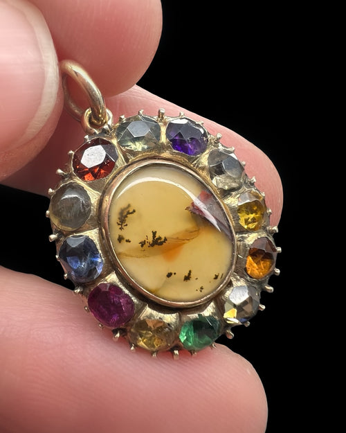 Georgian Harlequin Pendant