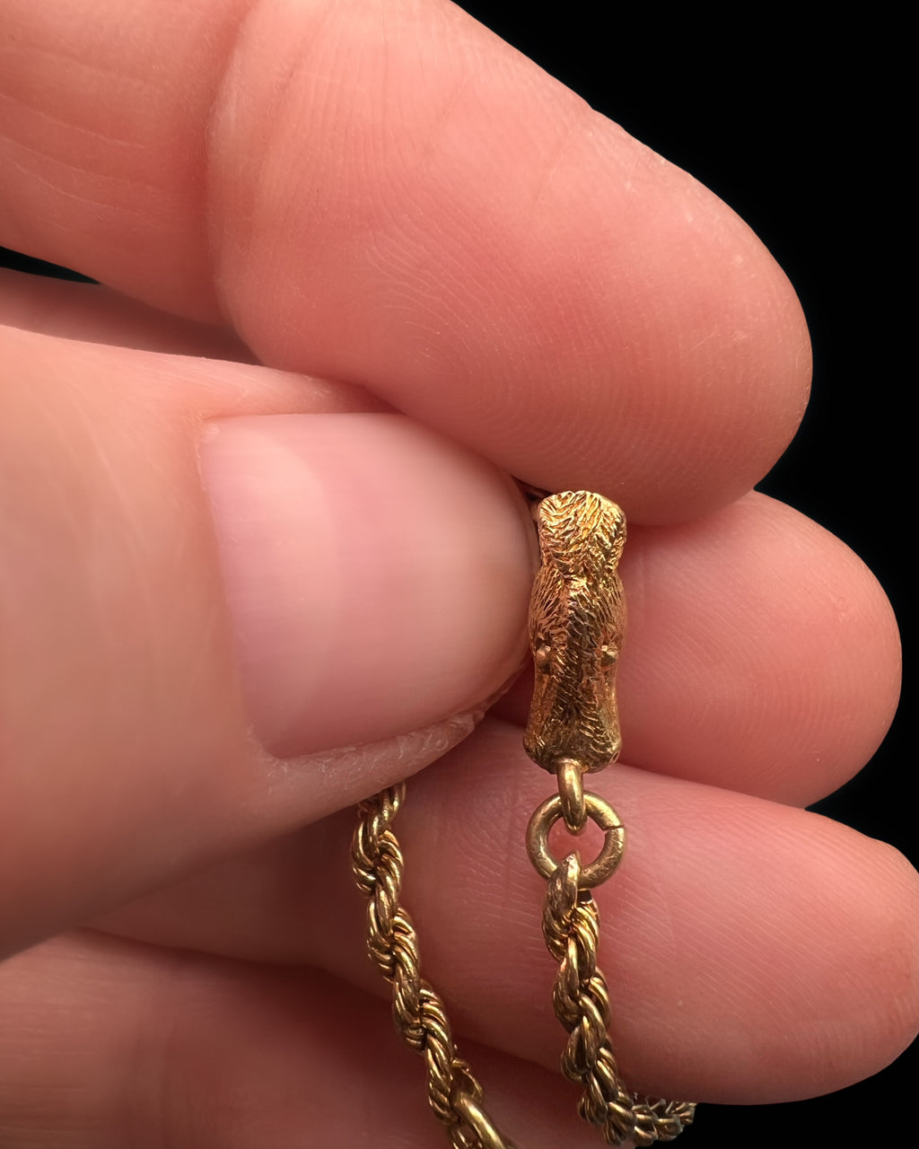 15ct Fox Fob Chain