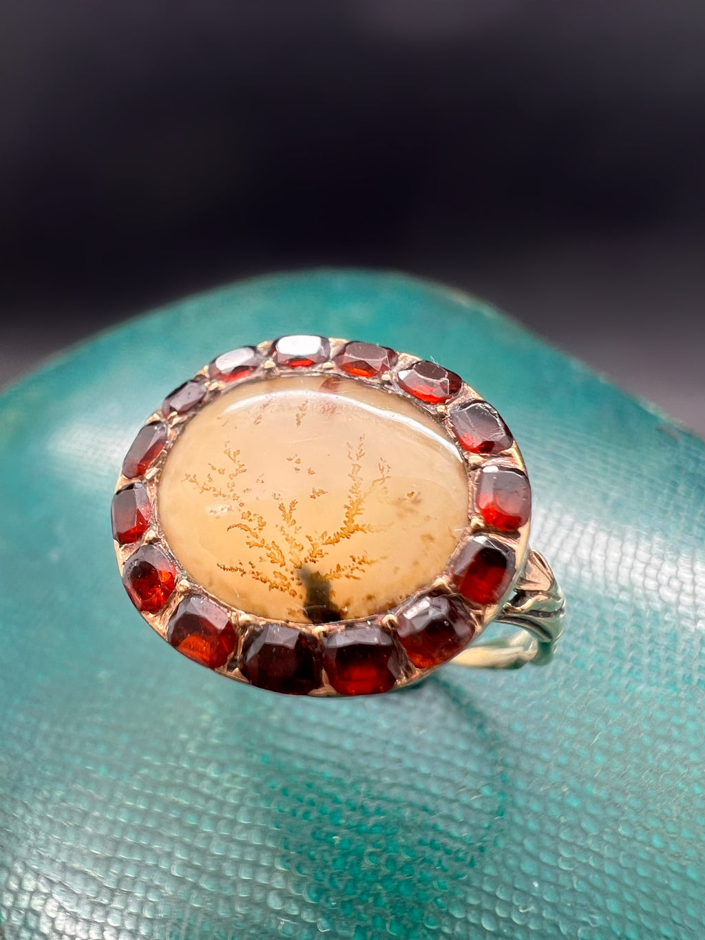 Landscape Agate Georgian Ring