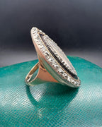 Georgian Diamond Navette Ring
