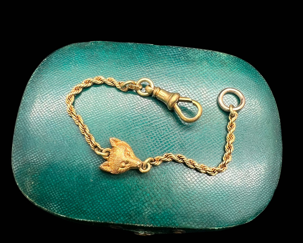 15ct Fox Fob Chain