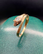 Late Georgian Diamond Snake Ring