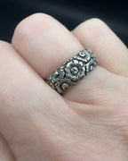 Victorian Silver Chased Band