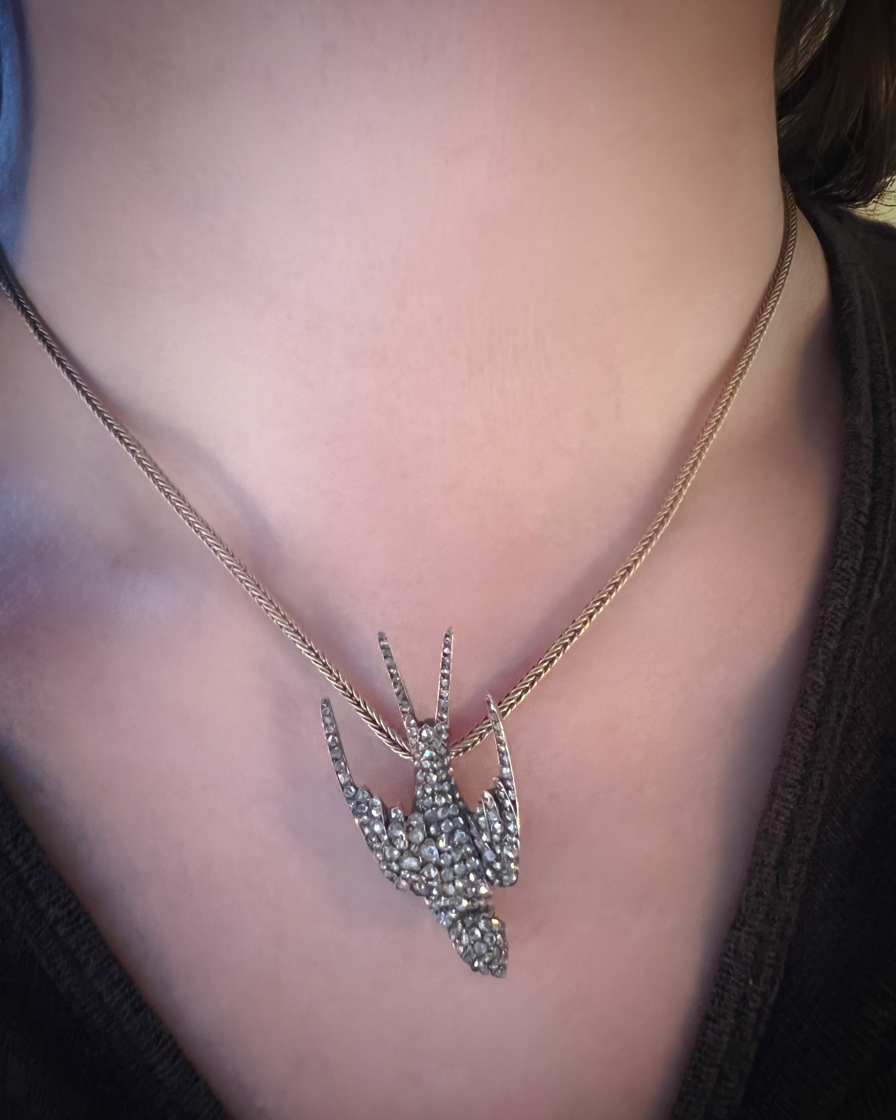 Victorian Rose-Diamond Swallow