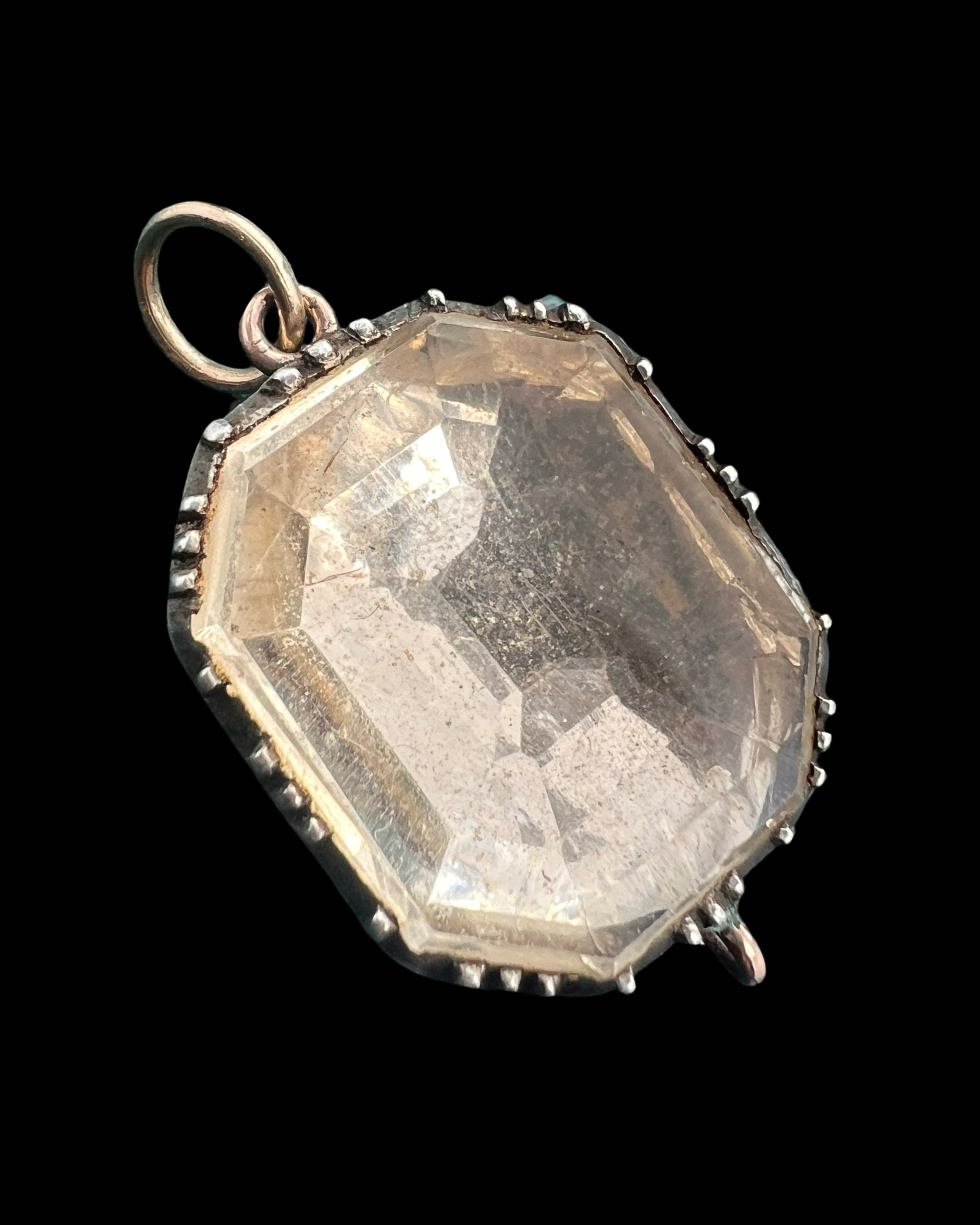 Rock Crystal Georgian Pendant