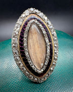 Georgian Diamond Navette Ring