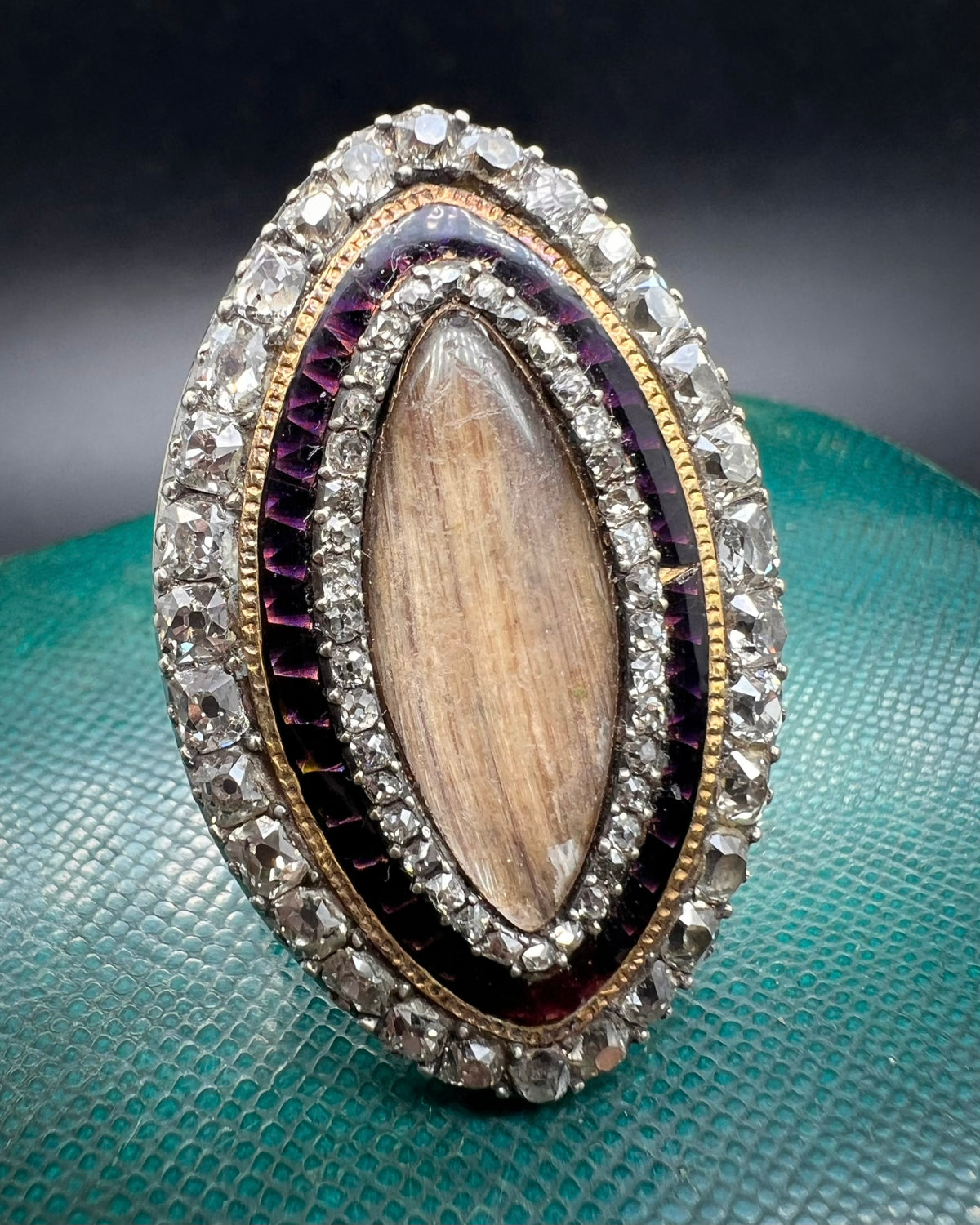 Georgian Diamond Navette Ring