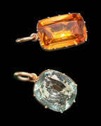 Pair of Foiled Georgian Paste Drops