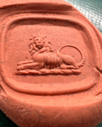 Georgian amethyst Lion Seal and Split Ring