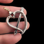 Georgian Arrow through the Heart pendant
