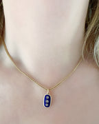 Enamel and Diamond Trilogy Pendant