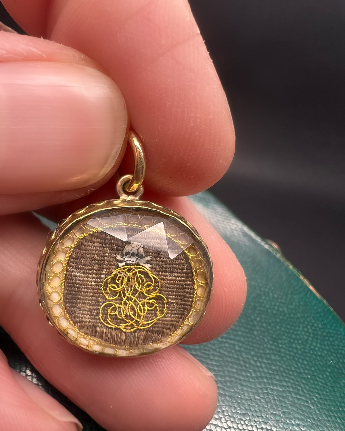 Queen Anne Stuart Crystal Skull Pendant